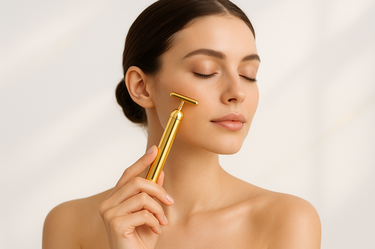 24K Gold Energy Beauty Bar – Facial Massager for Radiant Skin